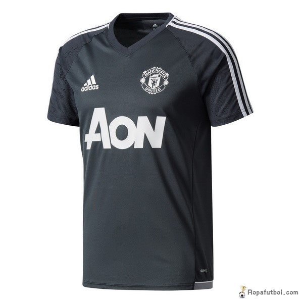 Camiseta Entrenamiento Manchester United 2017/18 Gris Marino